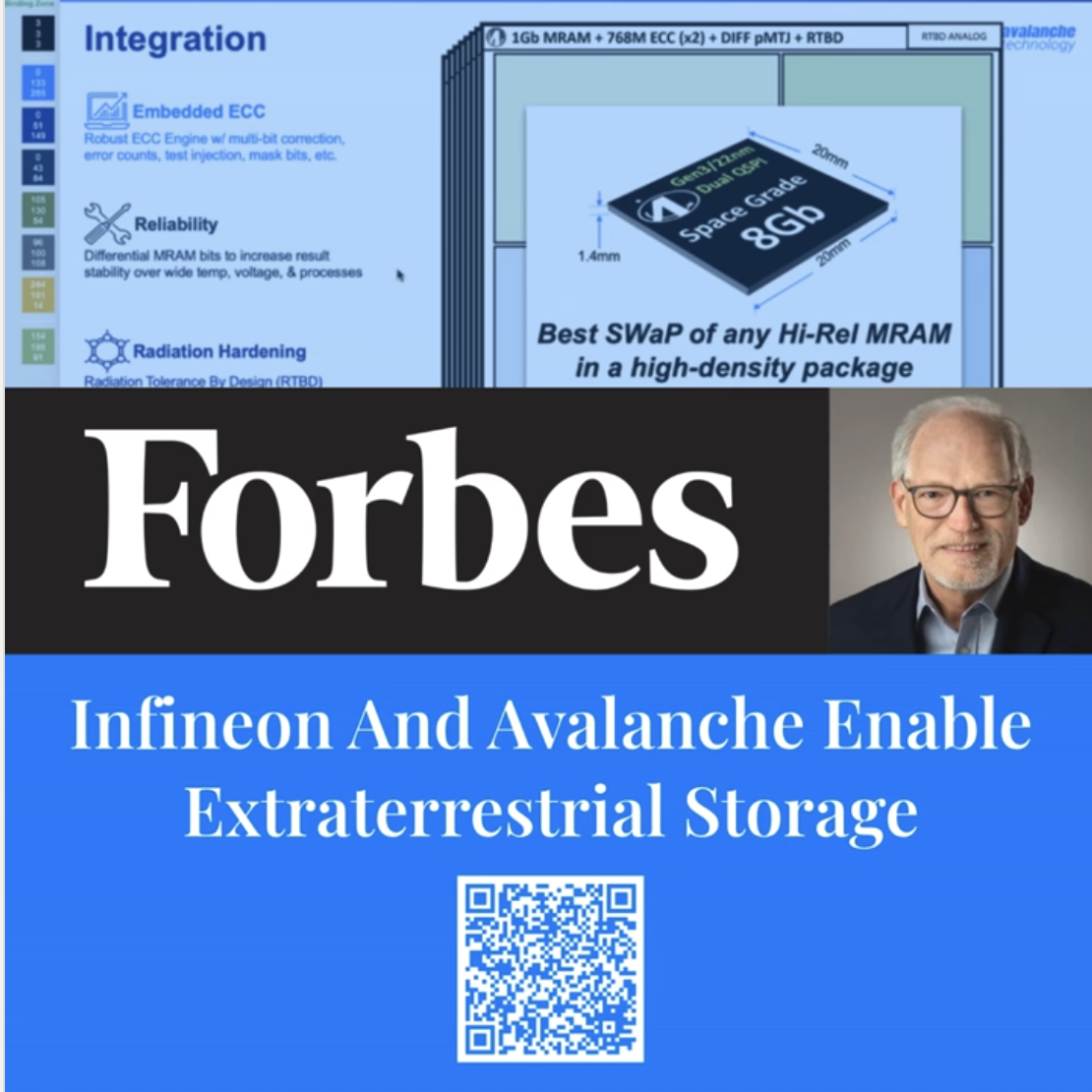 Forbes feature on space-grade MRAM storage technology